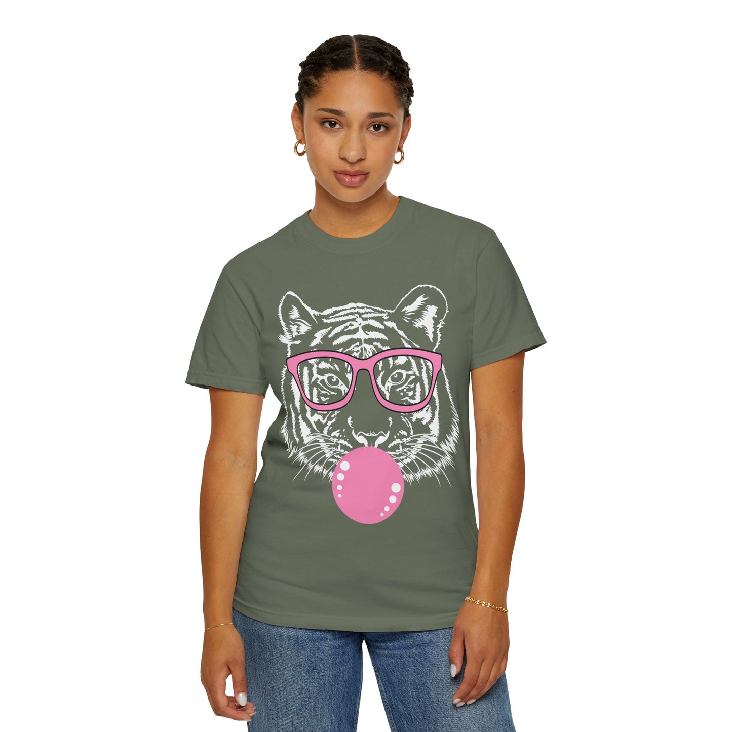 Tiger Shirt, Bubblegum Tiger T-shirt, Tiger Face Shirt