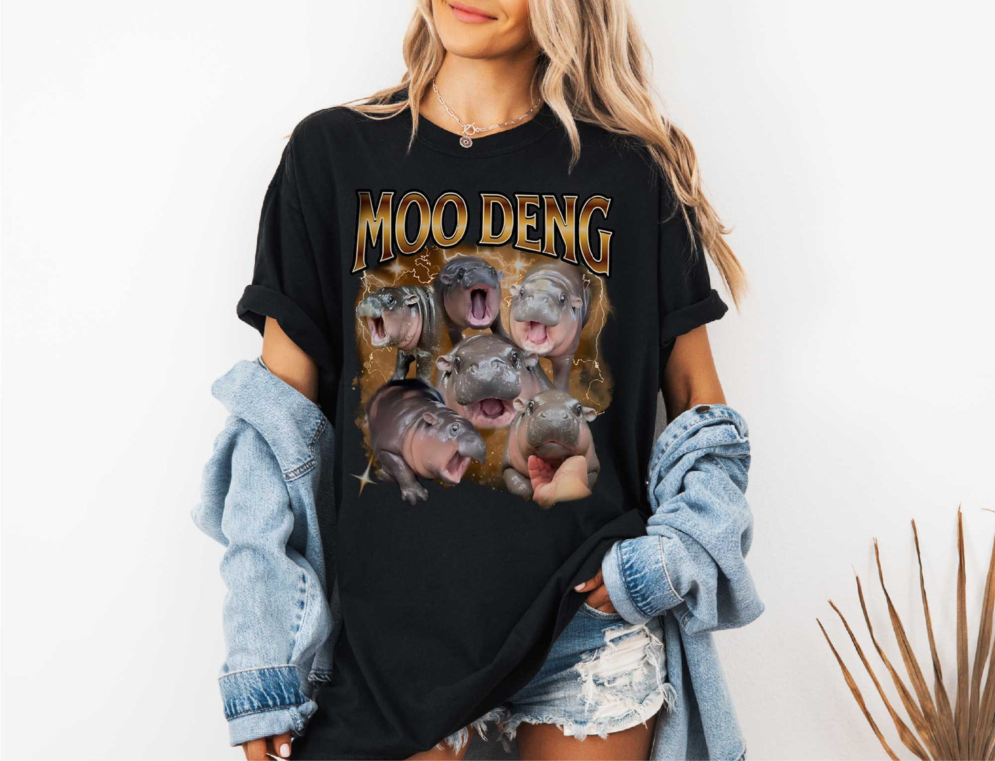 Hippo Memes Unisex Tee - Moo Deng Shirt