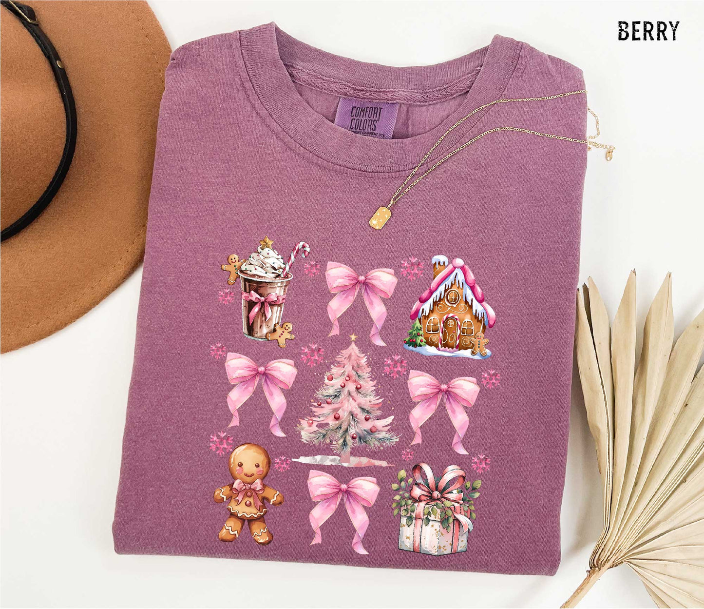 Coquette Christmas Gingerbread T-shirt