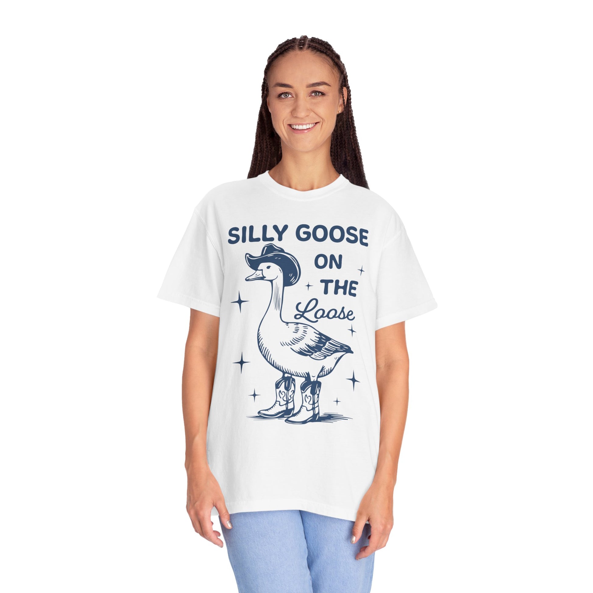 Comfort Colors Silly Goose Shirt - Silly Goose On The Loose