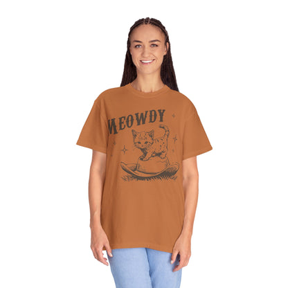 Meowdy Cute Kitten Cat Country Western Vintage T-Shirt, Retro 90s Cowgirl Rodeo Life Shirt