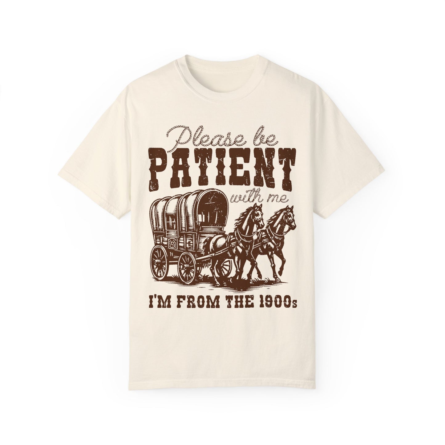 Please Be Patient With Me I'm From The 1900s Shirt, Funny Graphic Retro Shirt Ivory