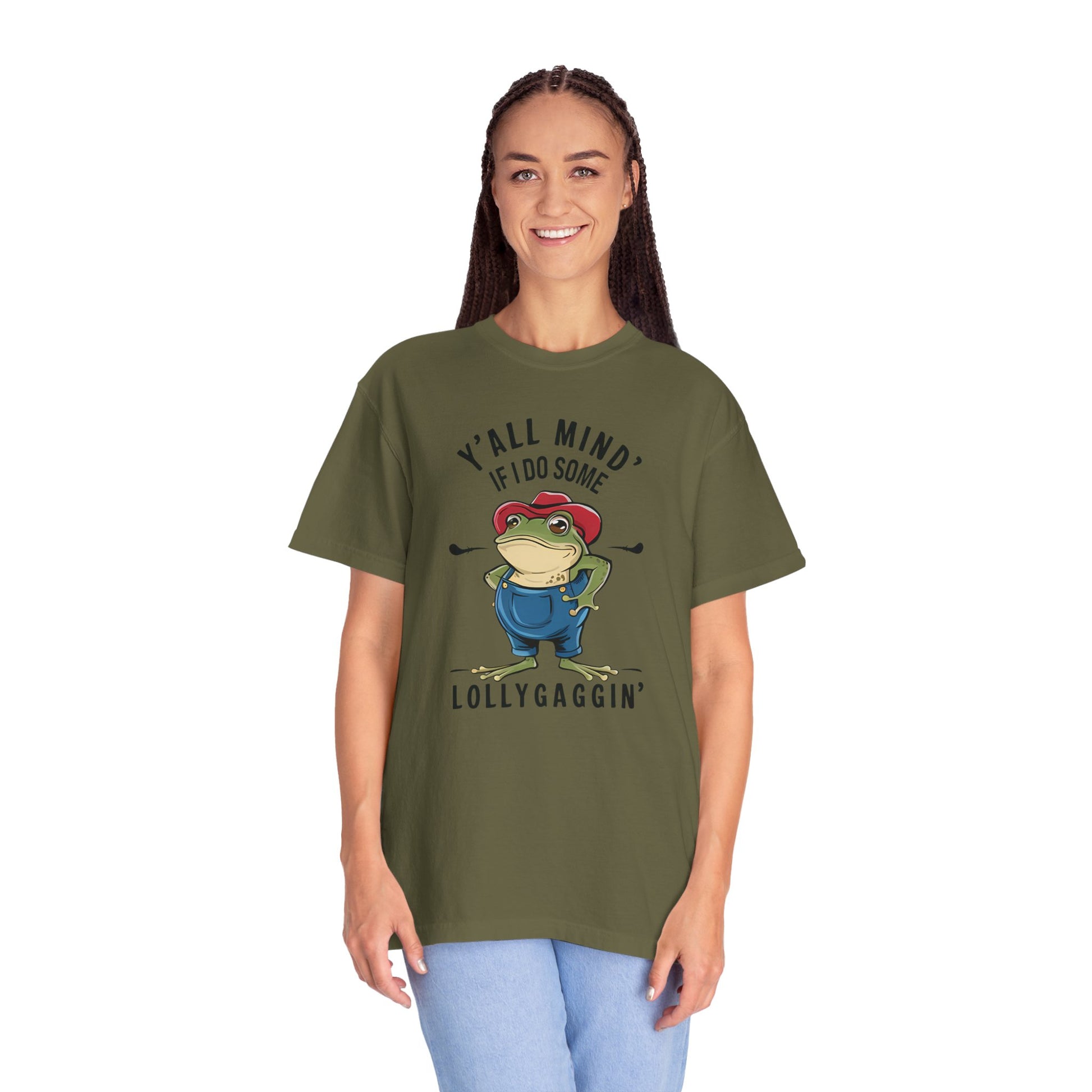 Y'all Mind If I Do Some Lollygagging Funny Frog Tshirt