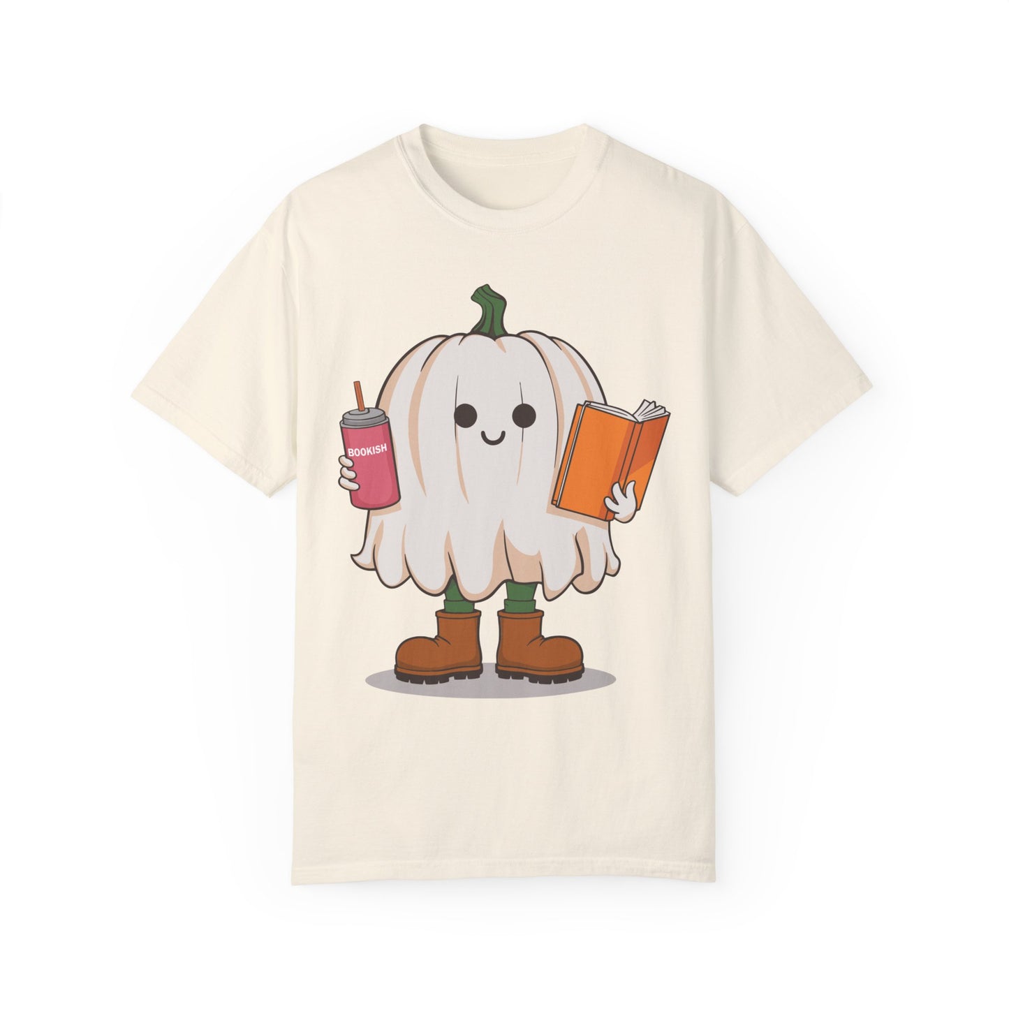 Ghost Reading Books Shirt - Bookish Halloween Shirt Ivory