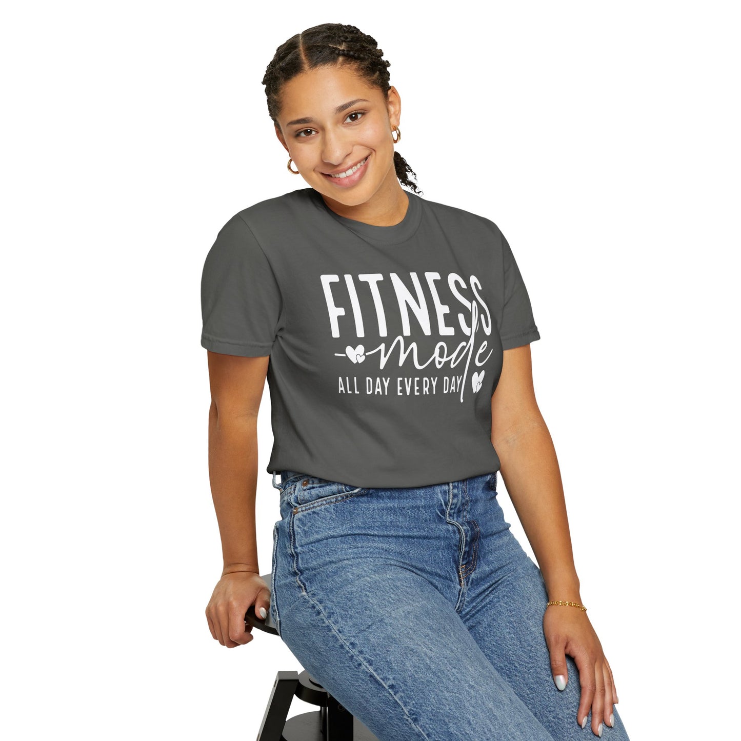 Fitness Mode Comfort Colors Gym Workout T-Shirt - Activewear Style