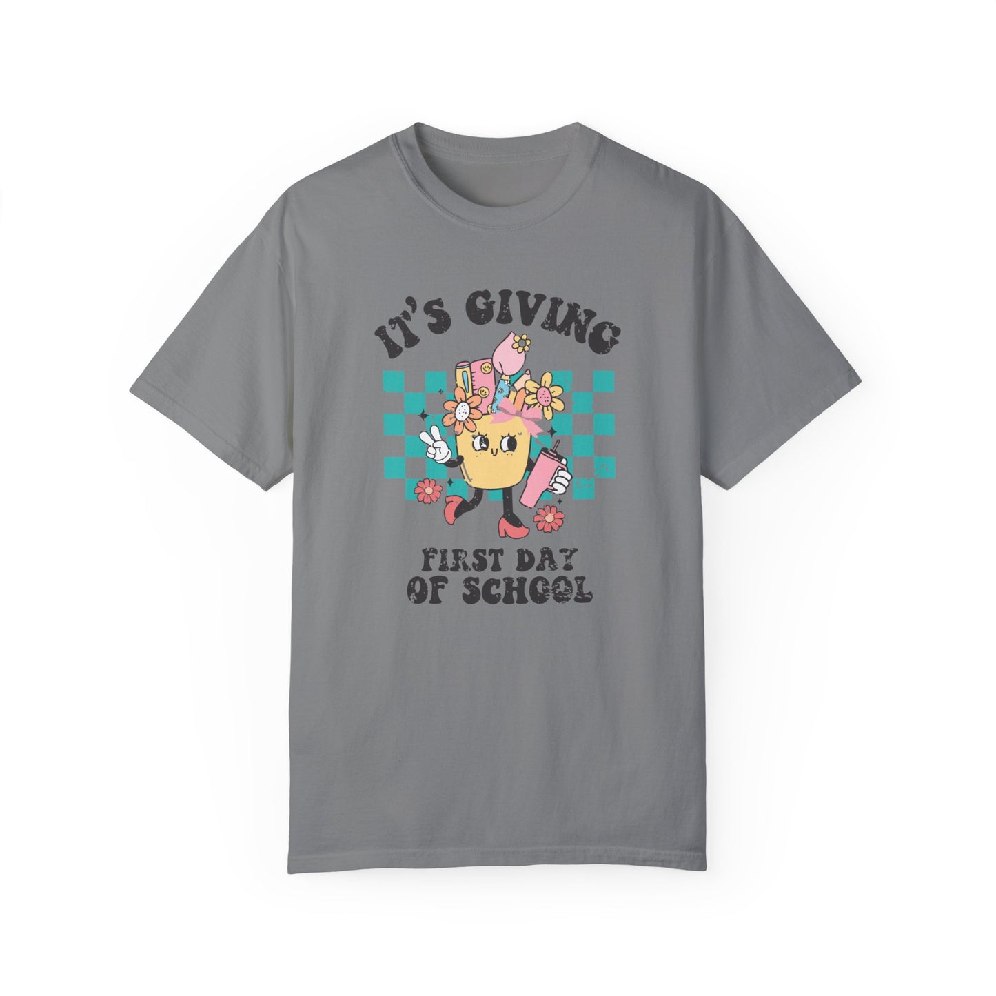 First Day of School Teacher Shirt - Back to School Shirt for Teachers Grey