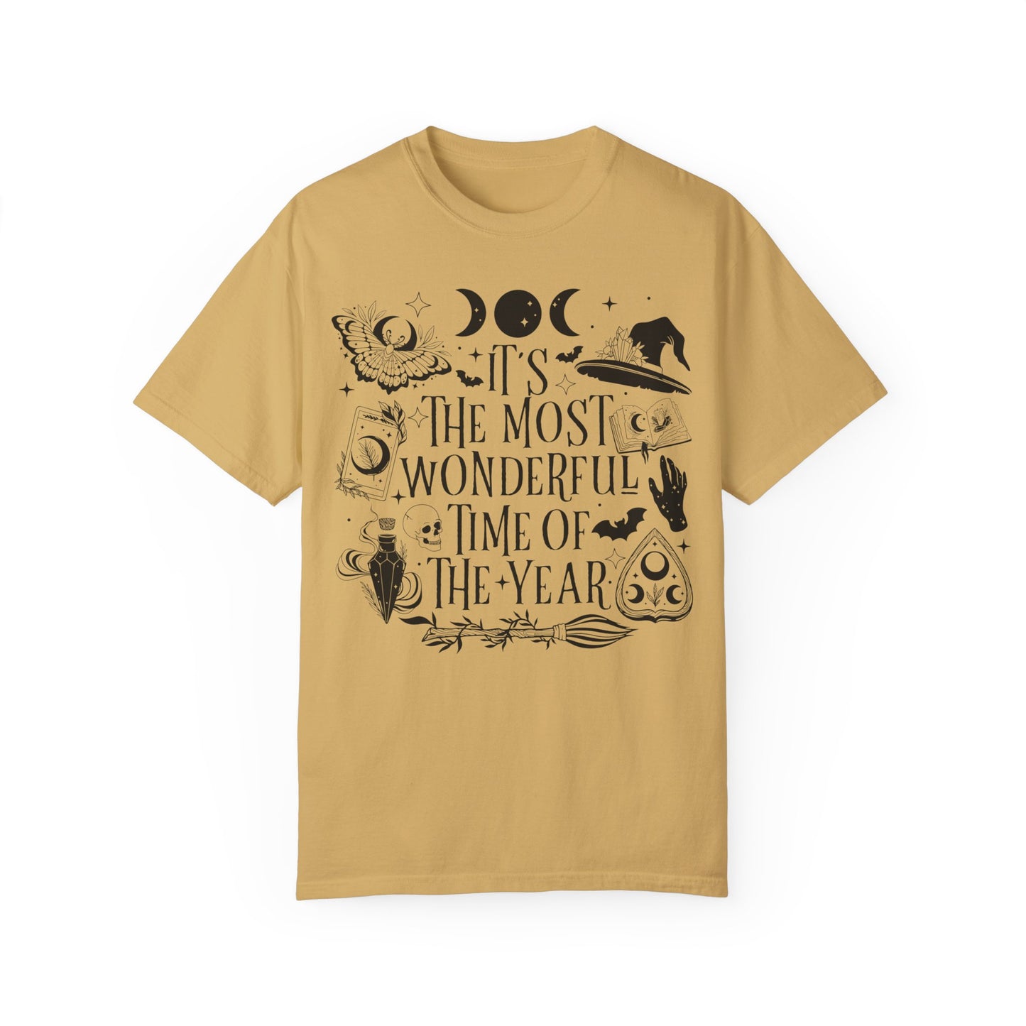 It's The Most Wonderful Time Of The Year Fall T-Shirt - Spooky Shirt Mustard