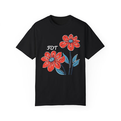 FDT Floral Comfort Colors Protest Shirt - Anti-Trump Graphic Tee