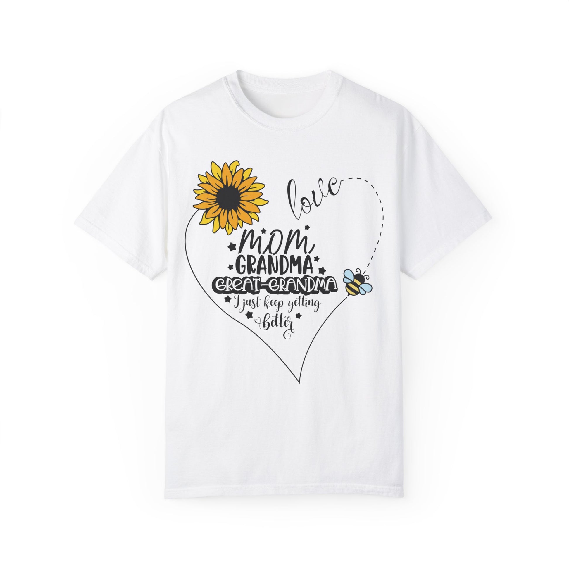 Great Grandma Sunflower T Shirt White