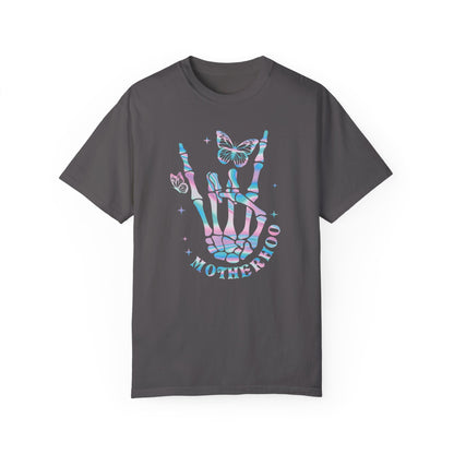 Mama Rock Tour Skeleton Hand Shirt Graphite