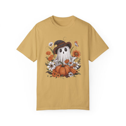 Halloween Ghost Comfort Colors Shirt Mustard