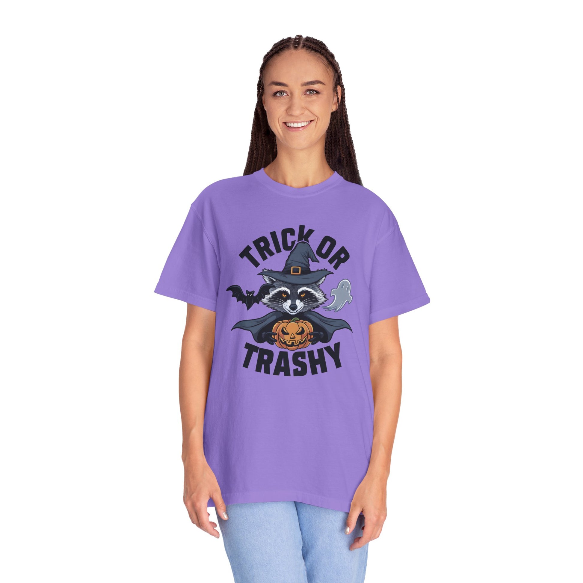 Trick or Trashy Raccoon Halloween Shirt