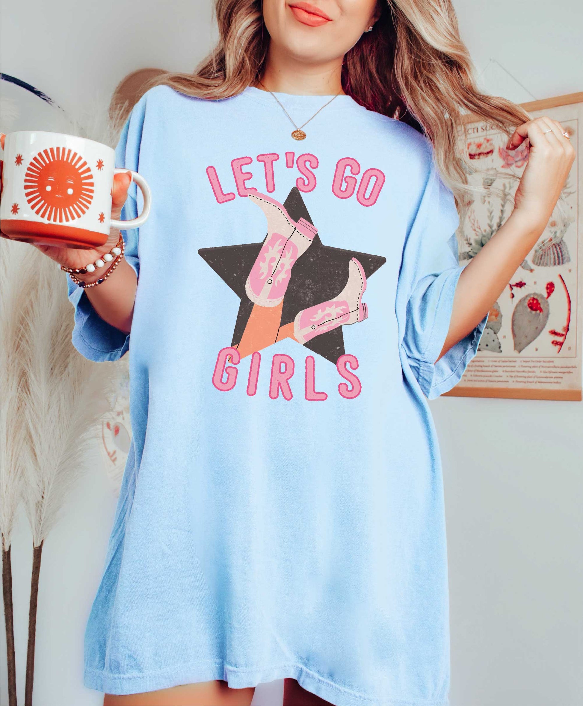 Lets Go Girls Comfort Colors Shirt , Bachelorette Party Shirt