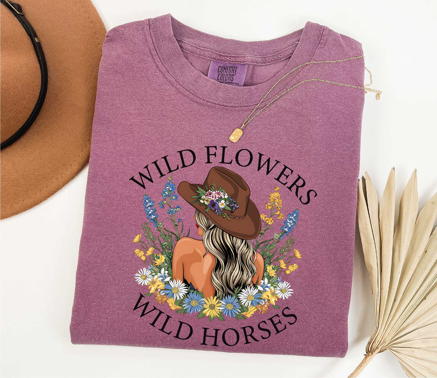 Wild Flowers Shirt, Western Cowgirl Shirt