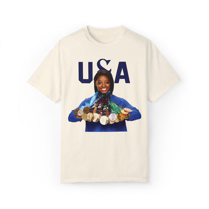 Snoop Dogg Simone Biles Olympics Paris 2024 Shirt Ivory