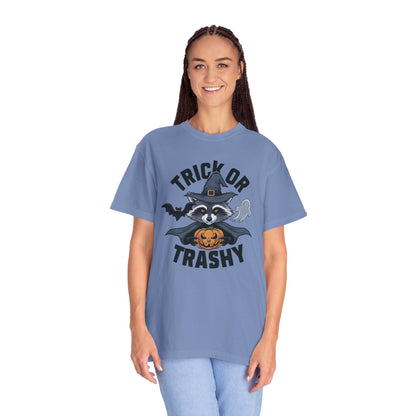 Trick or Trashy Raccoon Halloween Shirt