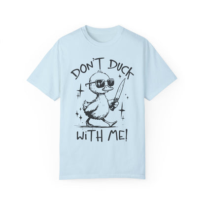 Comfort Colors Funny Duck Shirt Chambray