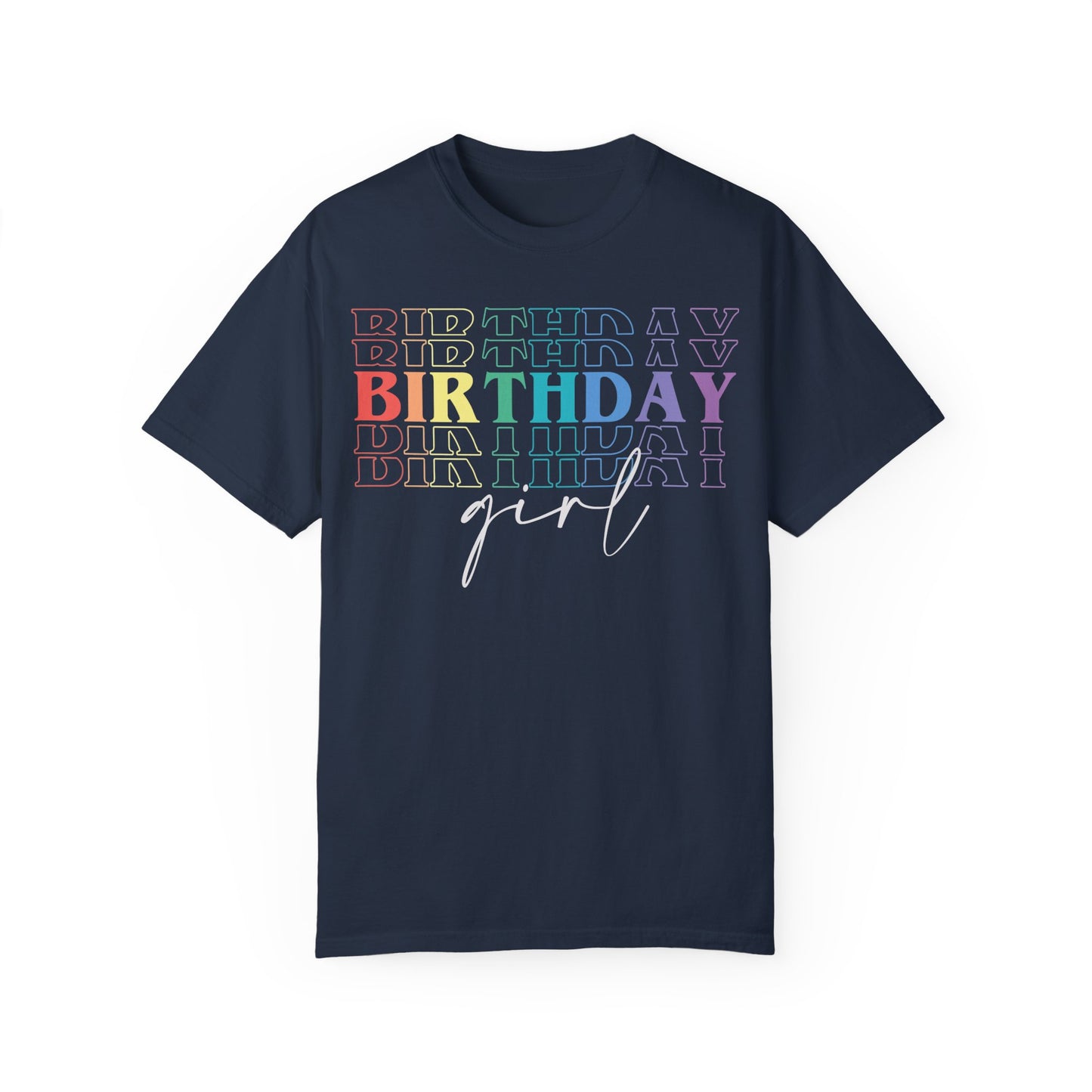 The Birthday Girl Shirt - Birthday Party Girl Shirt Navy