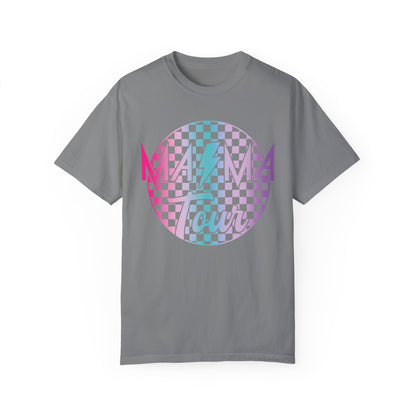 Checkered Mama Tour Shirt Grey