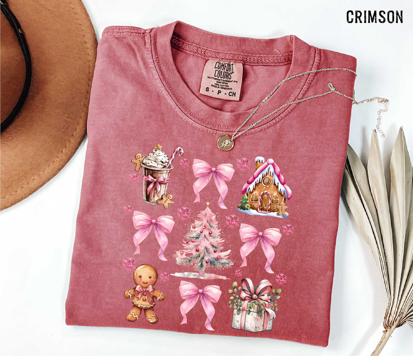 Coquette Christmas Gingerbread T-shirt