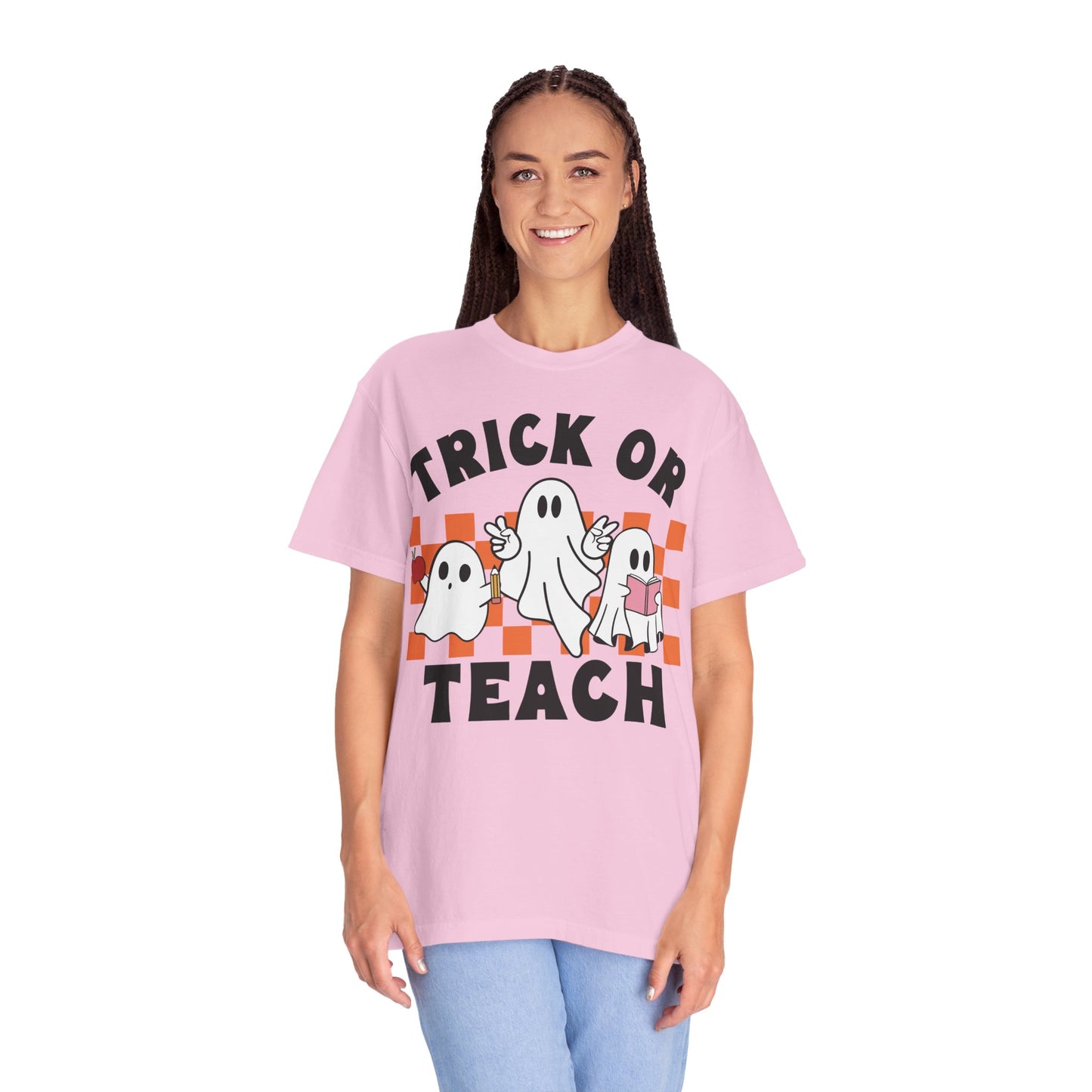 Comfort Colors Teacher Halloween Trick or Teach Shirt