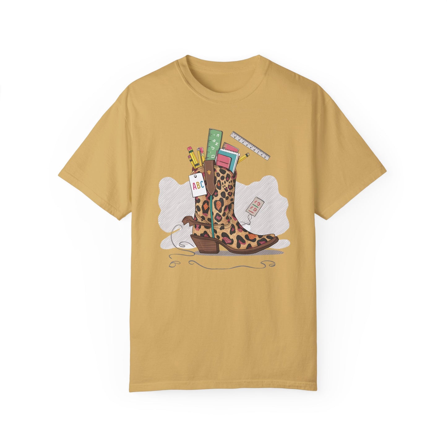 Western Teacher Shirt - Cowgirl Boho Teacher Tshirt Mustard