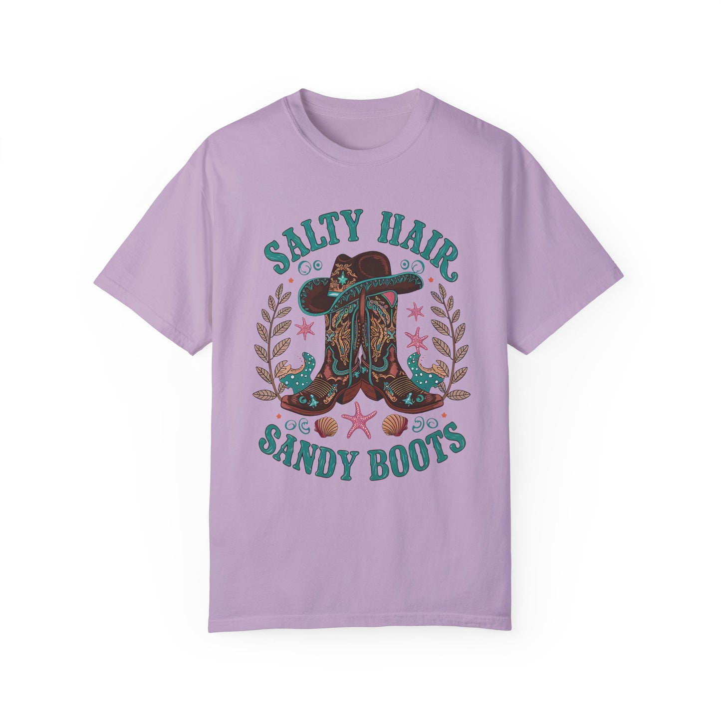 Salty Hair Sandy Boots Western Shirt | Cowboy Beach Fashion Orchid