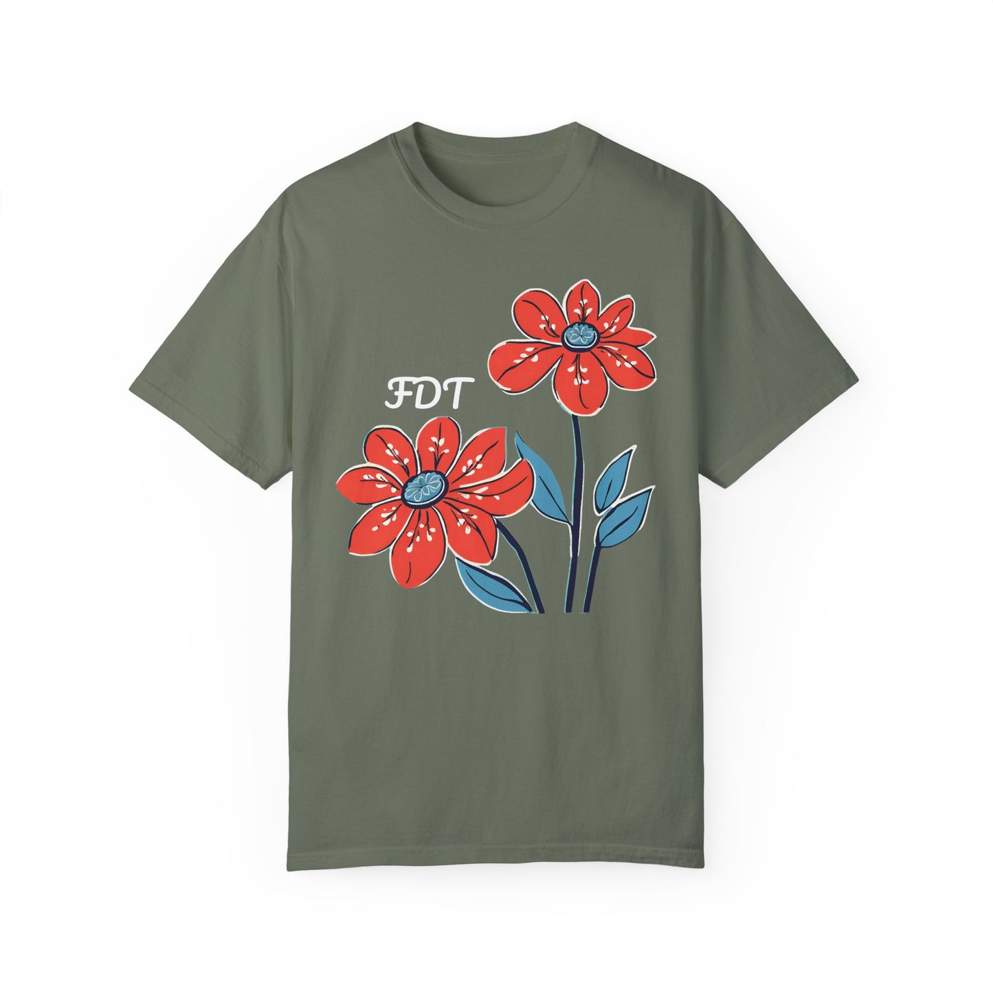 FDT Floral Comfort Colors Protest Shirt - Anti-Trump Graphic Tee