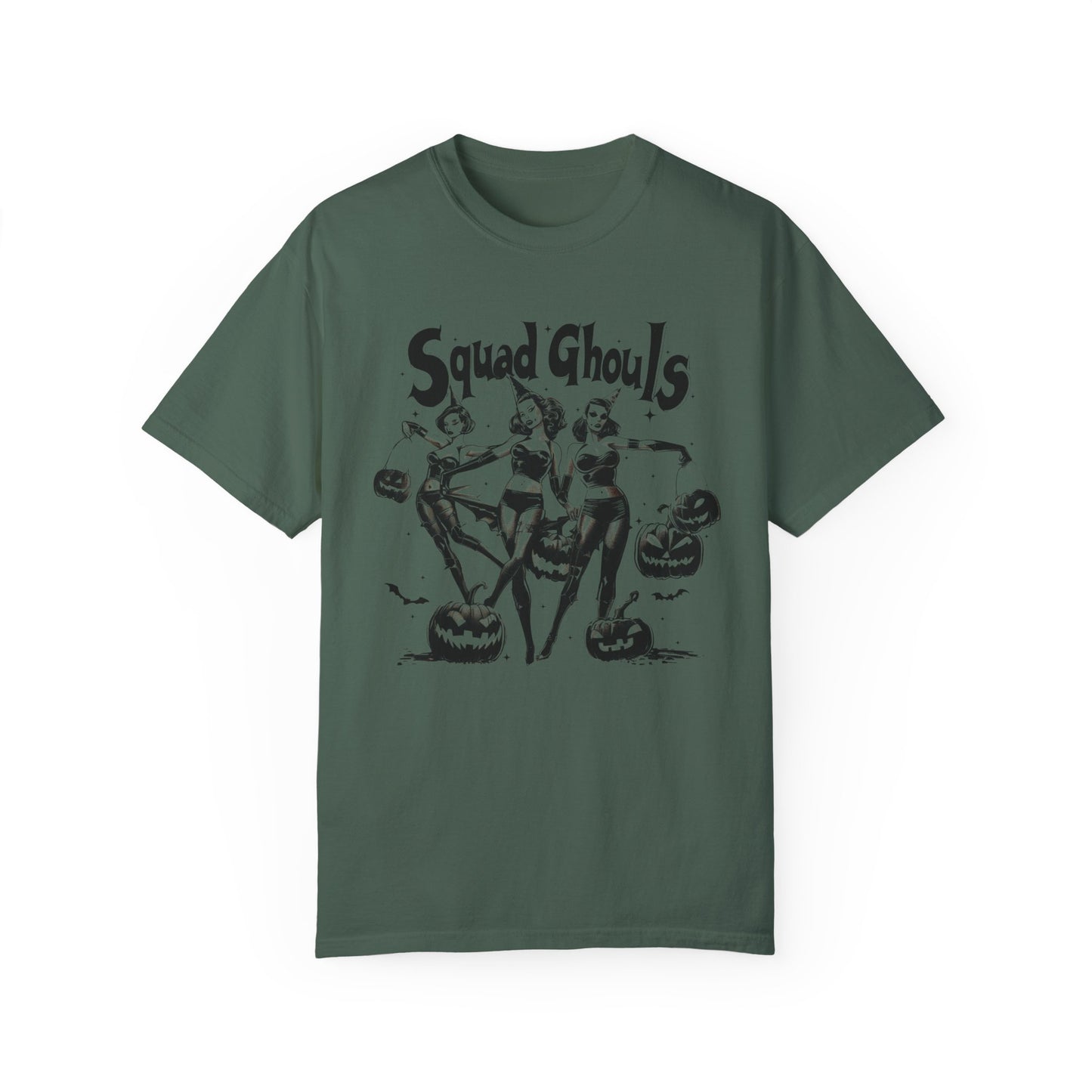 Halloween Squad Ghouls Shirt - Comfort Colors Shirt Blue Spruce