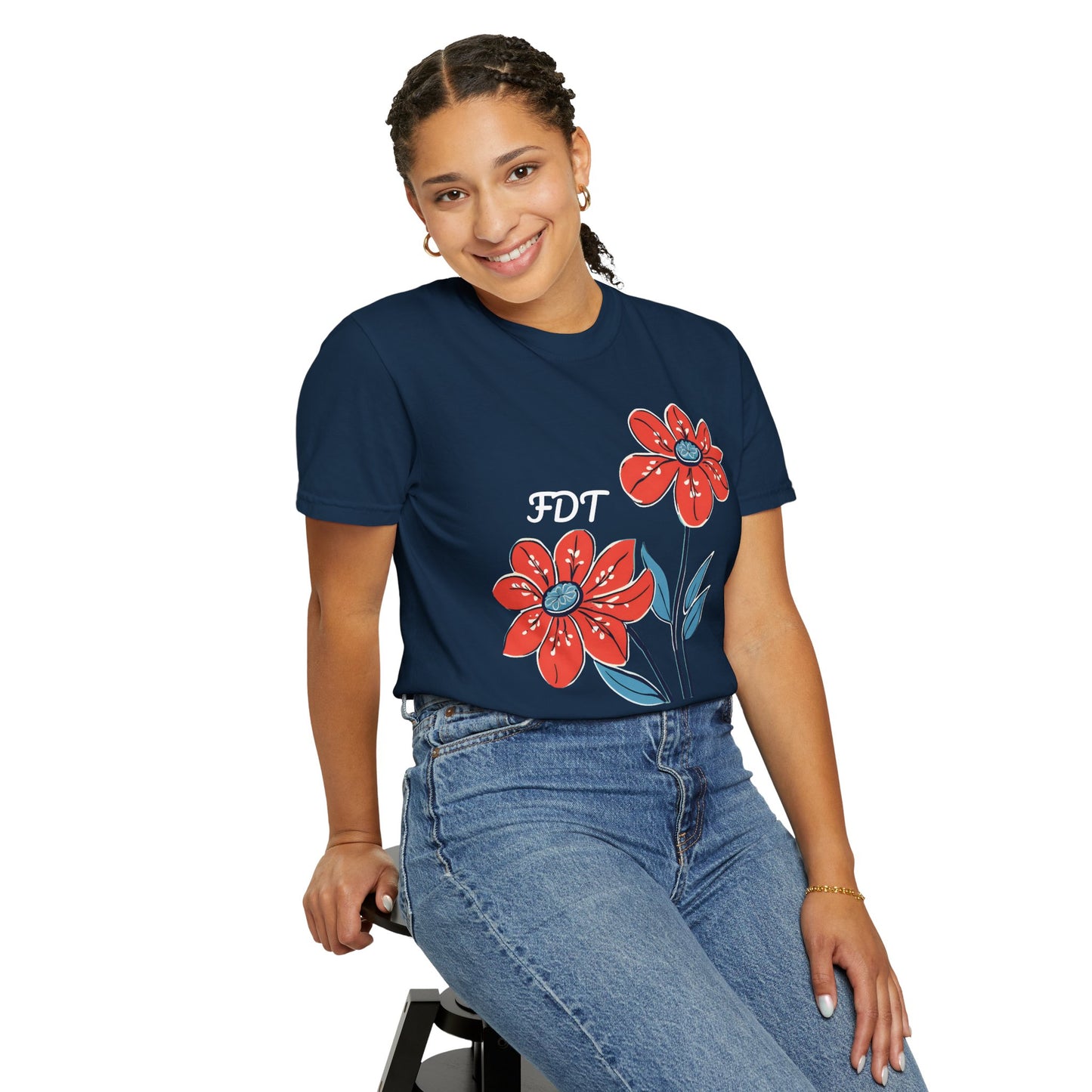 FDT Floral Comfort Colors Protest Shirt - Anti-Trump Graphic Tee