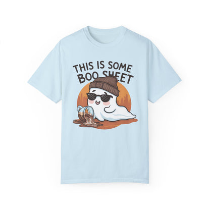 This Is Some Boo Sheet T-Shirt Funny Halloween Shirt Chambray