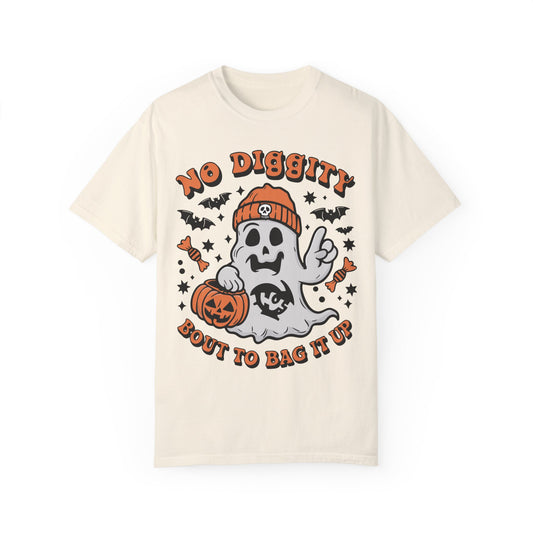 No Diggity Bout To Bag It Up Shirt - Halloween Shirt Ivory