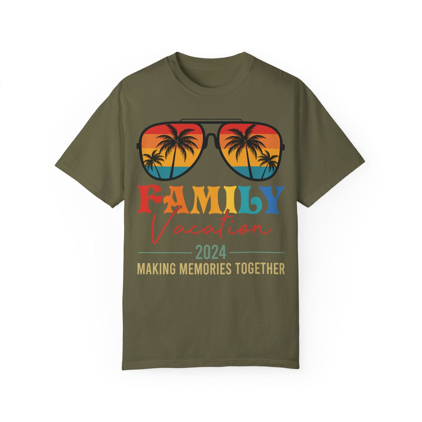 Family Vacation 2024 Making Memories Together Shirt - Family Matching Tees Sage