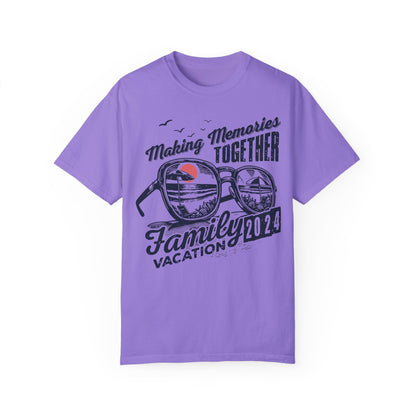 Family Vacation 2024 Making Memories Together T-Shirt Violet