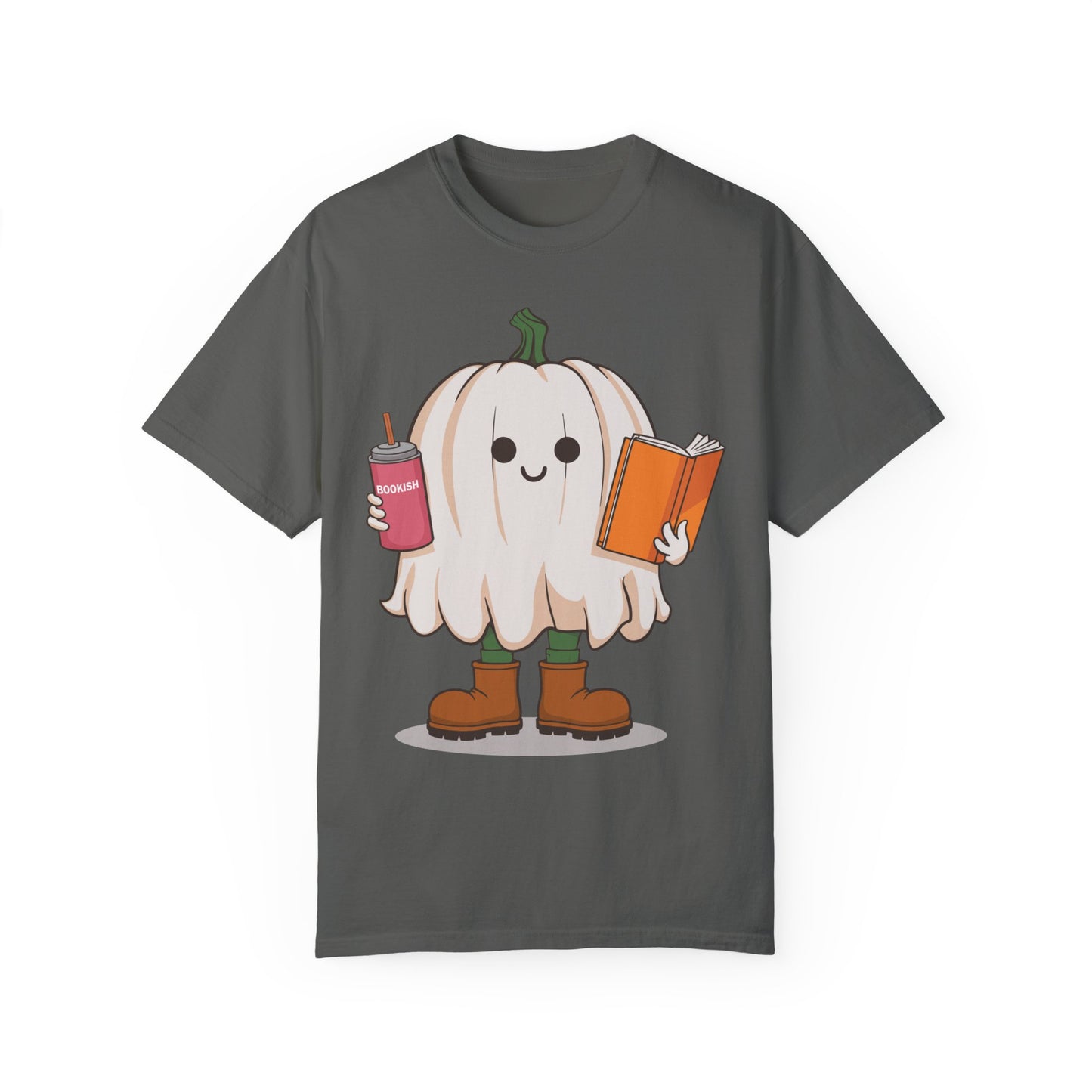 Ghost Reading Books Shirt - Bookish Halloween Shirt Pepper