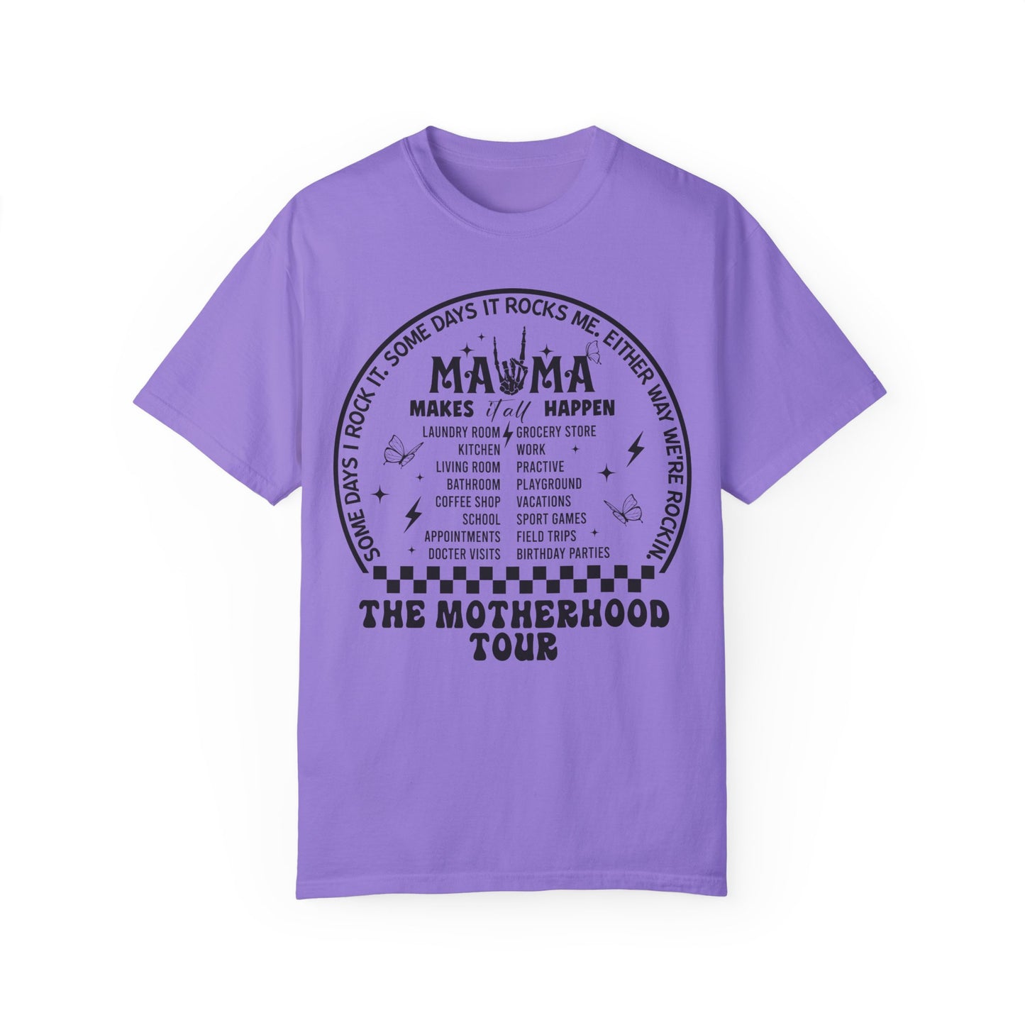 Funny Mama Rock Summer Shirt | Humorous Mom Apparel Violet