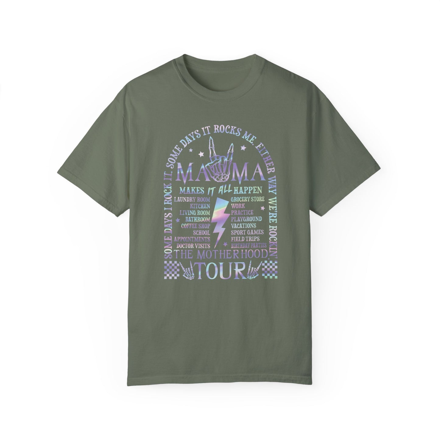 Mama Rock Tour Shirt - The Motherhood Tour Shirt Moss