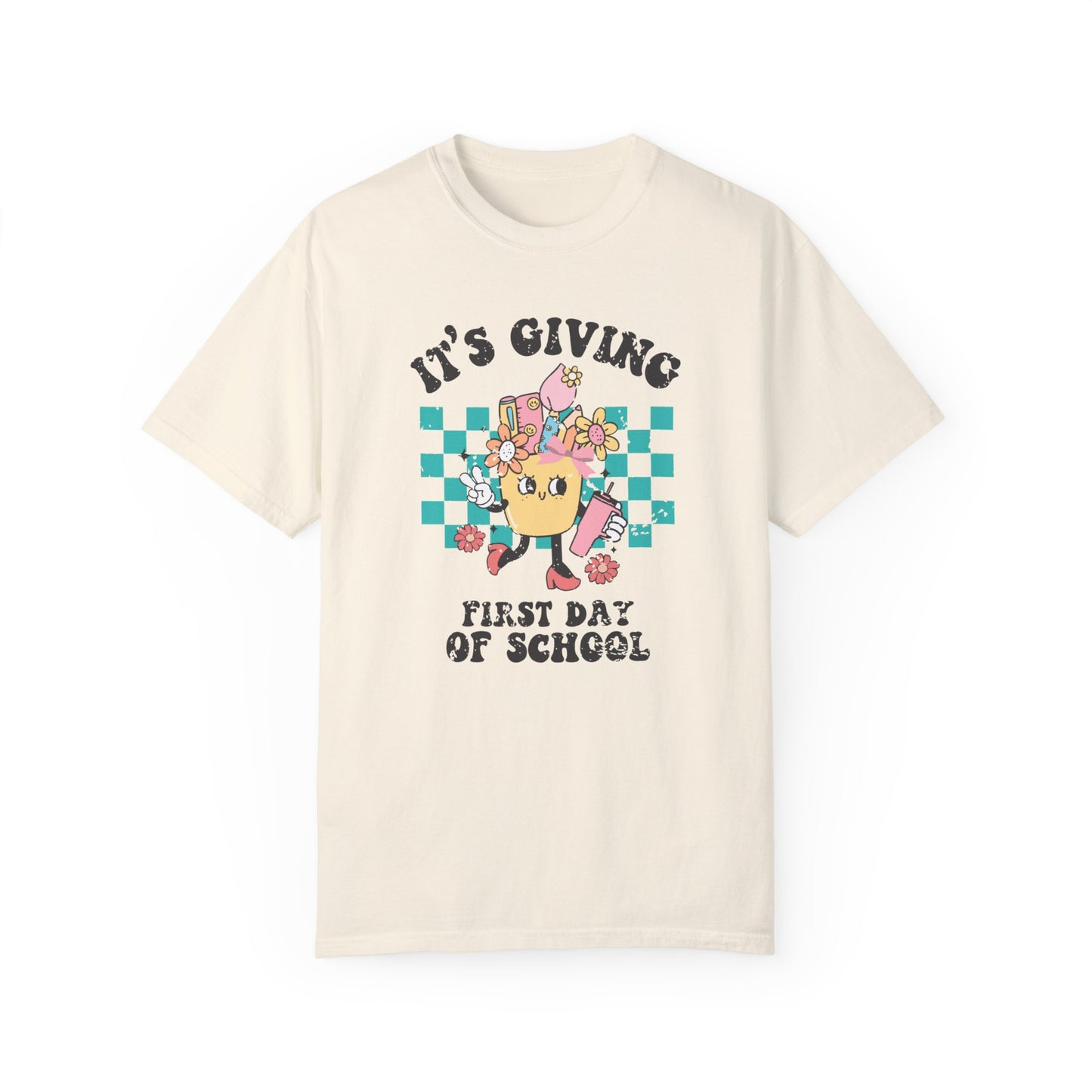 First Day of School Teacher Shirt - Back to School Shirt for Teachers Ivory