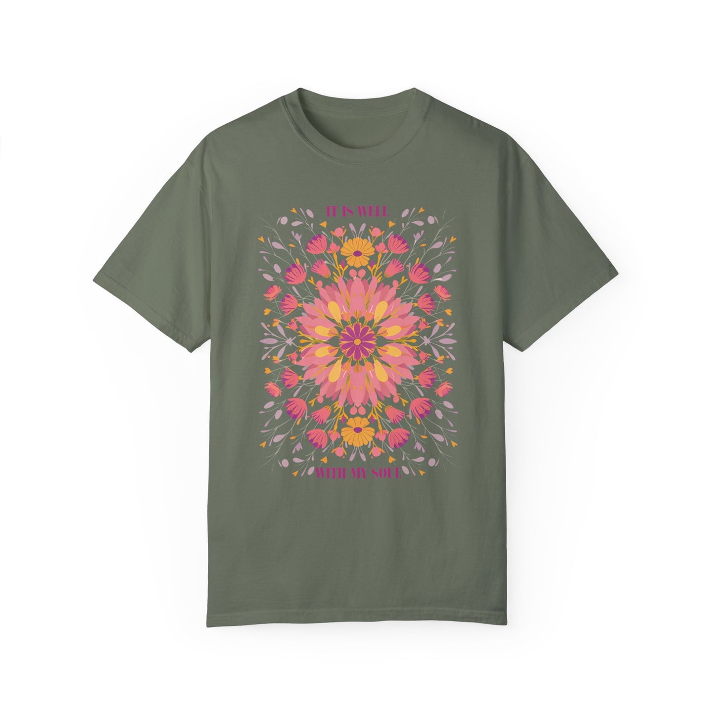 It is Well with My Soul Floral Shirt | Inspirational Christian Tee Moss