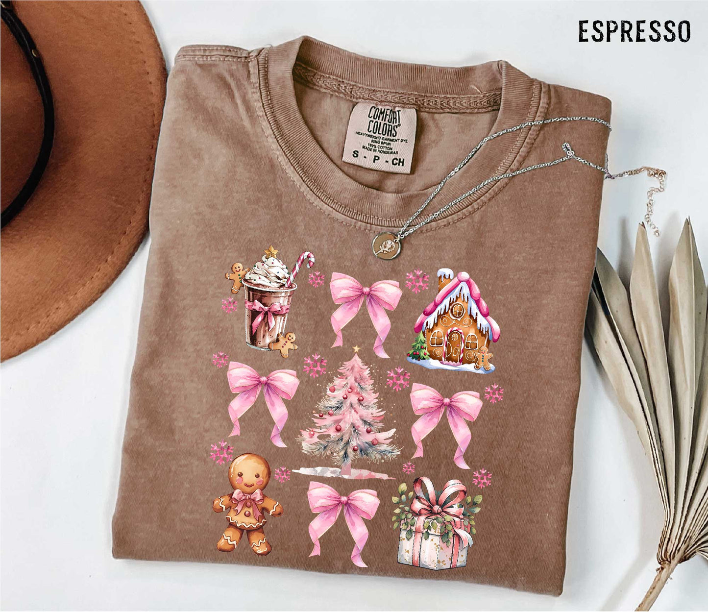 Coquette Christmas Gingerbread T-shirt