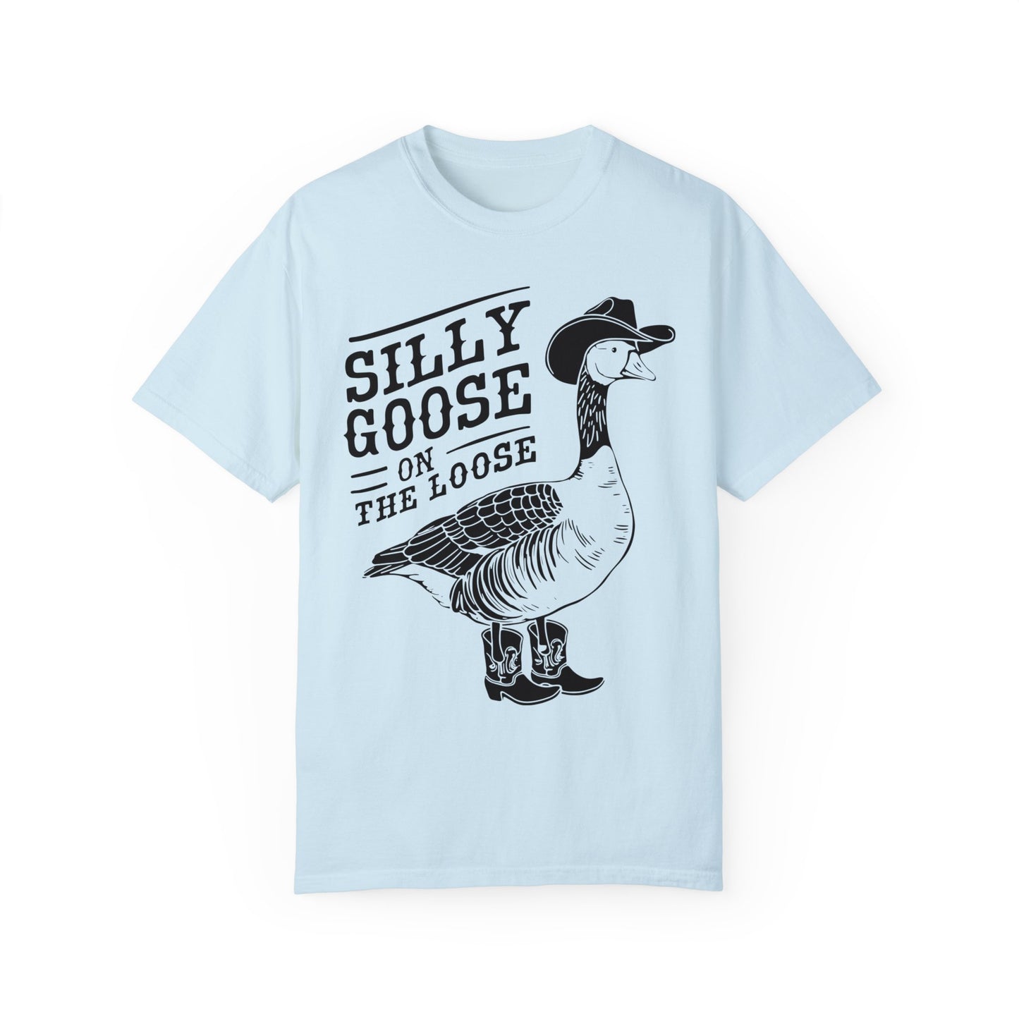 Silly Goose On The Loose Shirt, Silly Goose Farm T-Shirt Chambray