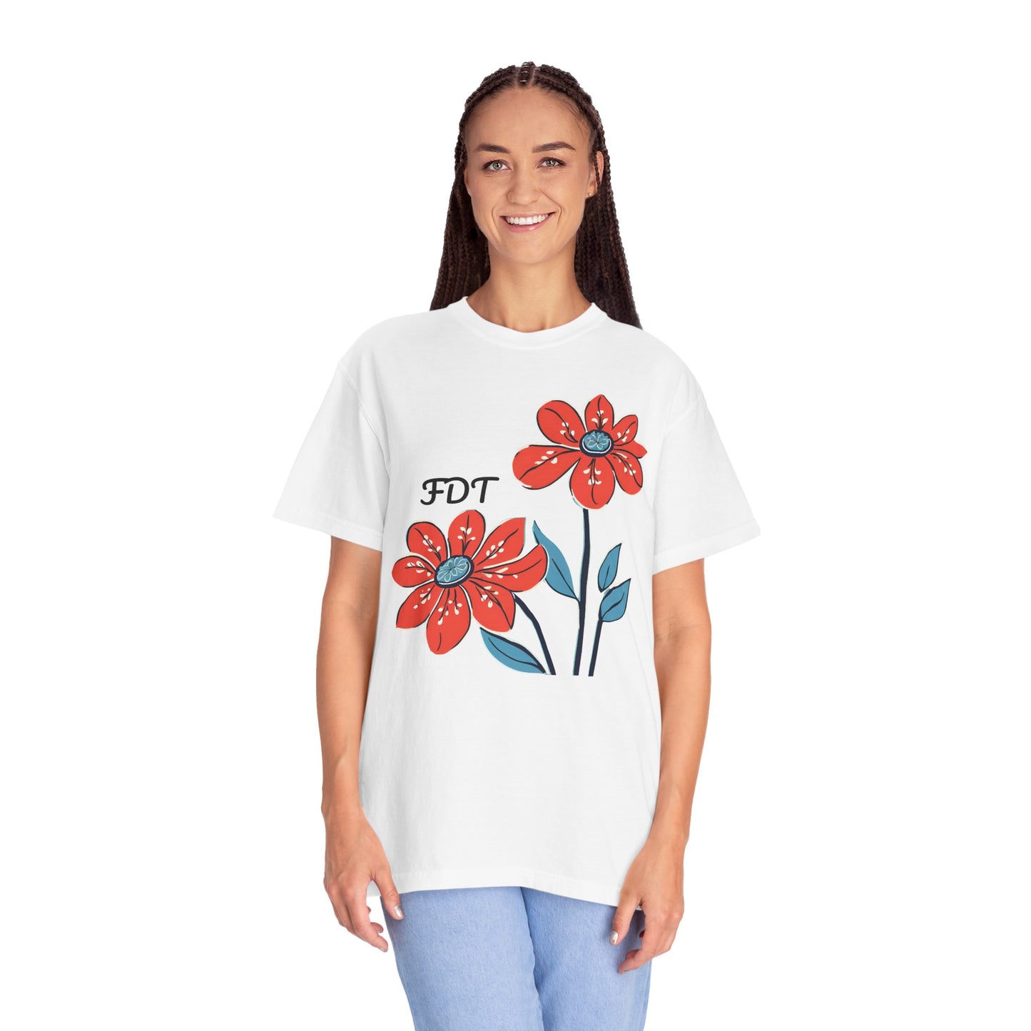 FDT Floral Comfort Colors Protest Shirt - Anti-Trump Graphic Tee