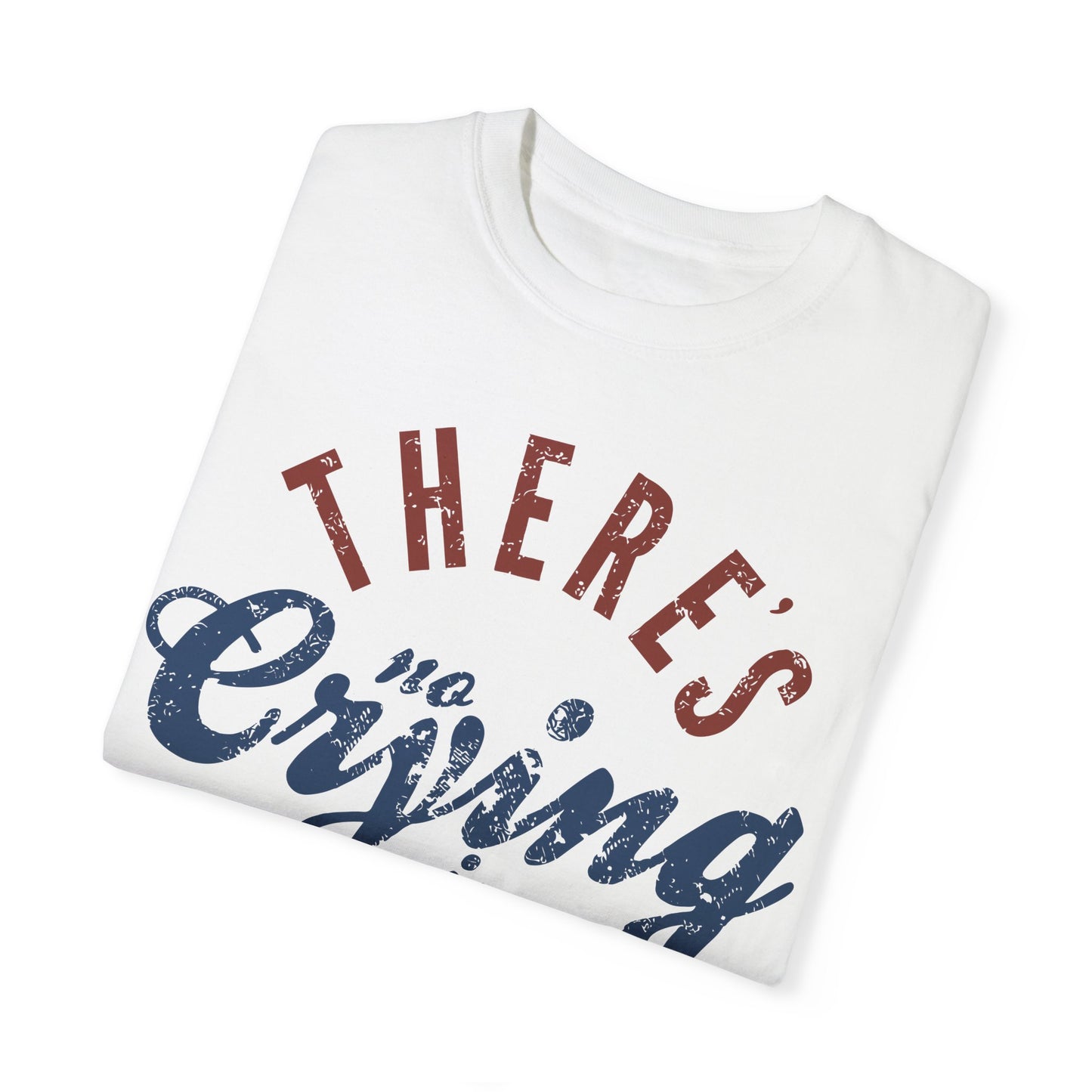 There's No Crying in Baseball Shirt, Funny Baseball Tees, Sports Mom Gifts, Game Day Shirt White