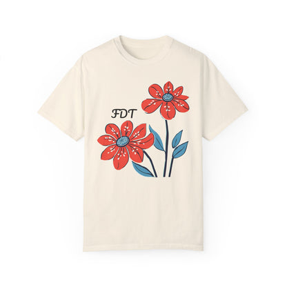 FDT Floral Comfort Colors Protest Shirt - Anti-Trump Graphic Tee