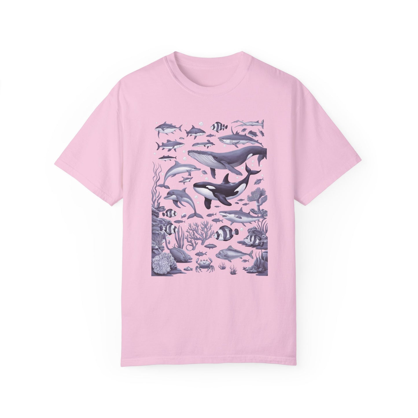 Vintage 90s Water Color Sea Animal Tshirt Blossom