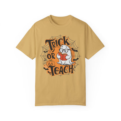 Teacher Halloween Shirt - Trick Or Teach Shirt Mustard