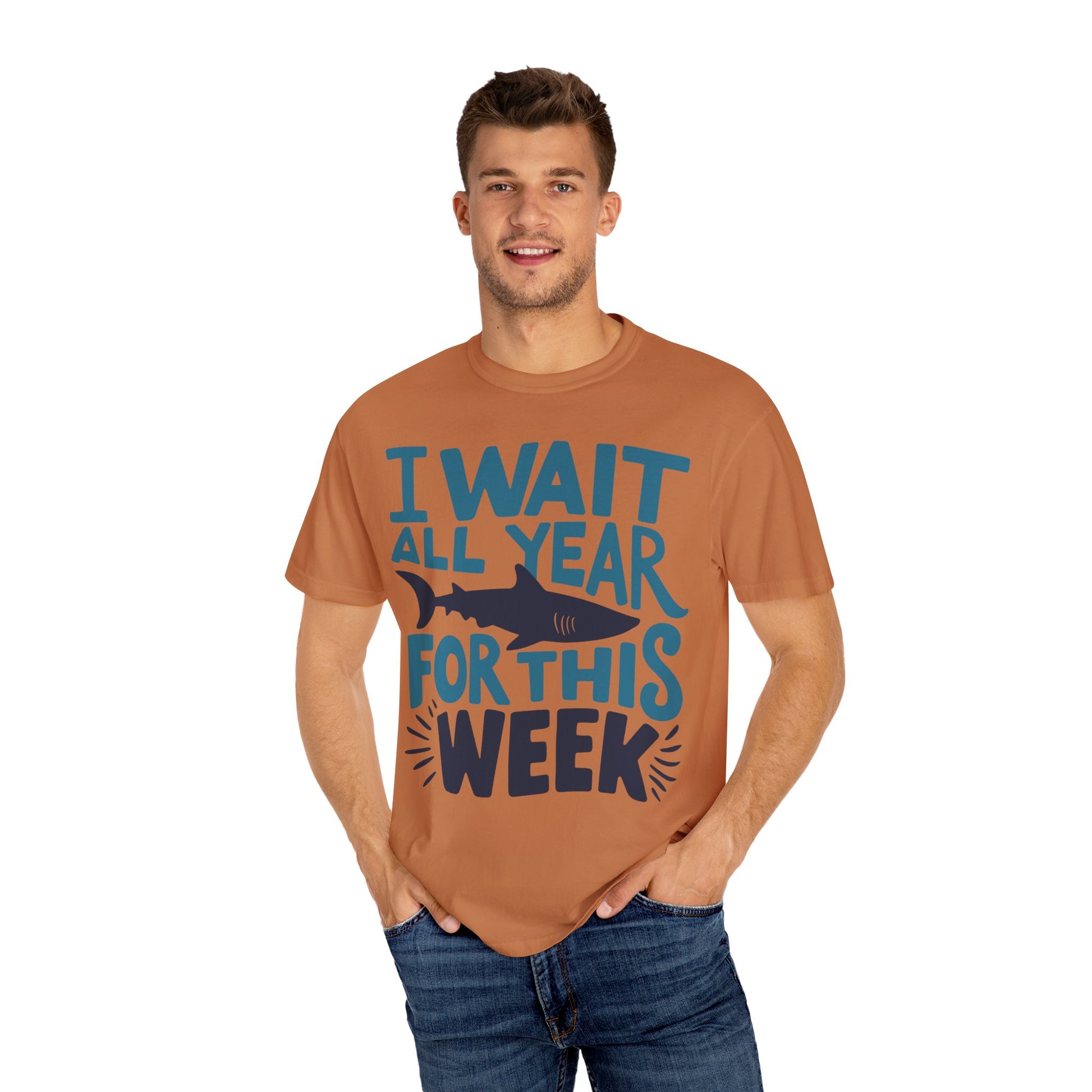 I Wait All Year For This Week Funny Shark Shirt