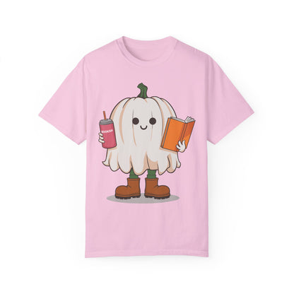 Ghost Reading Books Shirt - Bookish Halloween Shirt Blossom