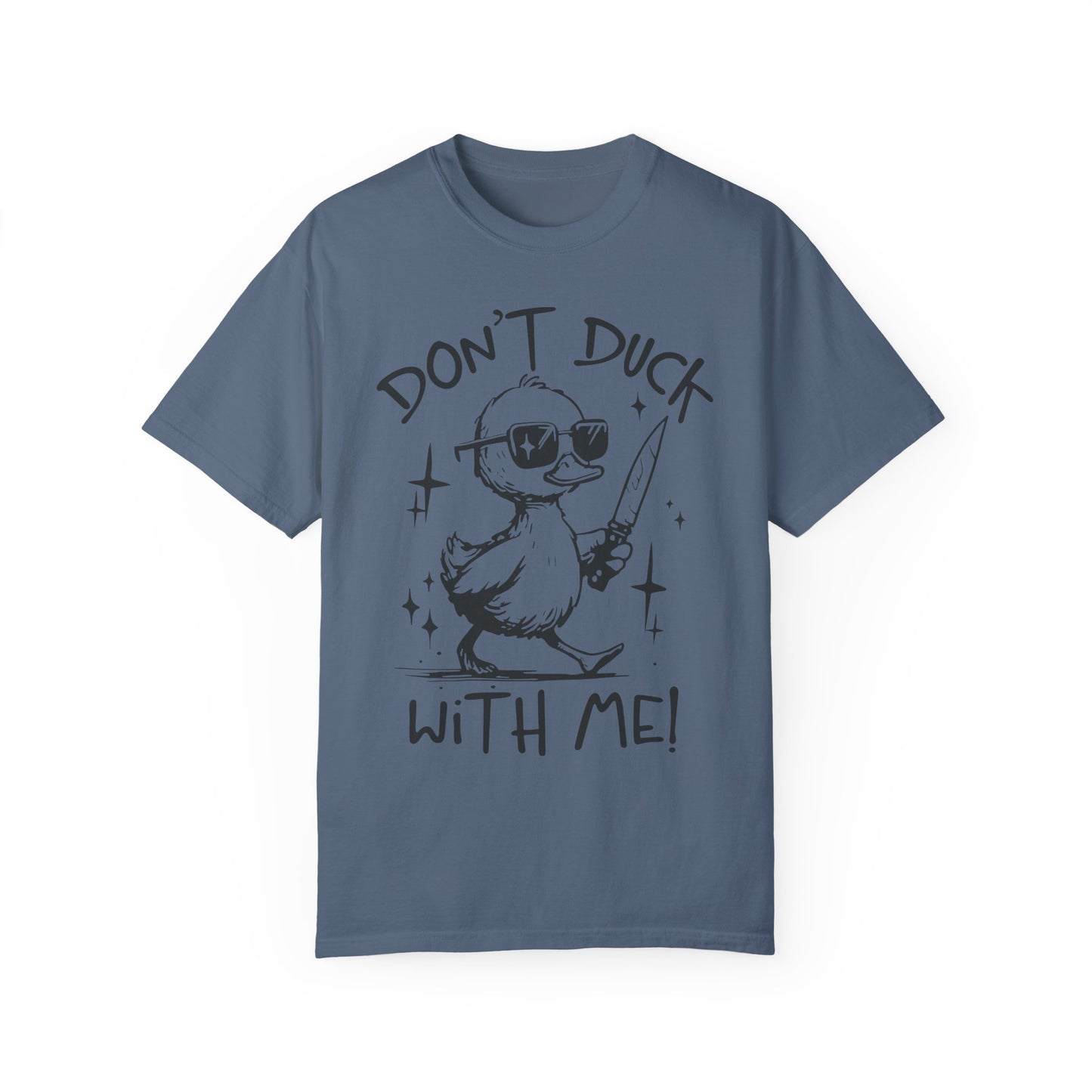 Comfort Colors Funny Duck Shirt Blue Jean