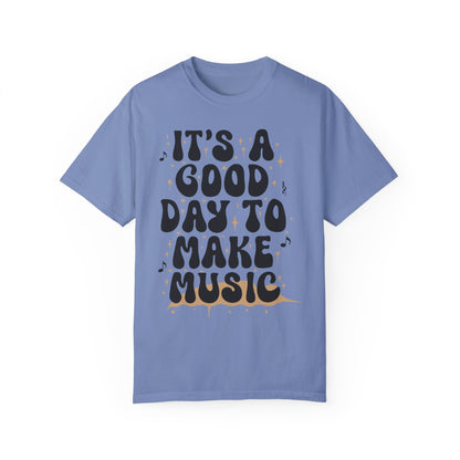 Music Teacher Shirt - It's A Good Day To Make Music Shirt Washed Denim